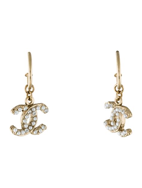 fake chanel earrings wholesale|chanel faux pearl earrings.